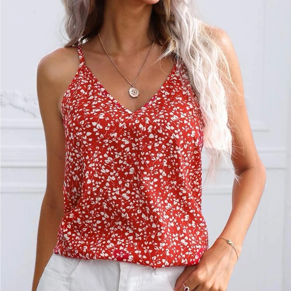 Red tank top - new
